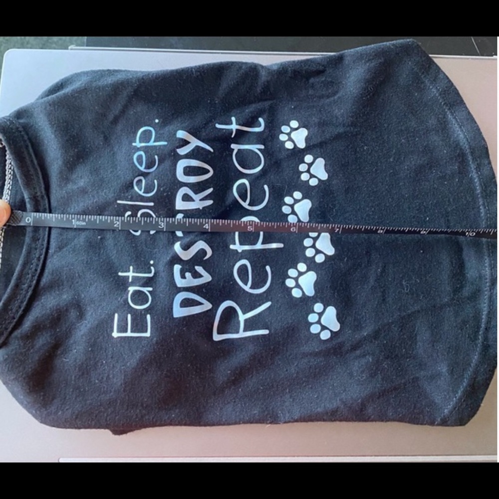 Eat.Sleep.Destroy.Repeat Dog Shirt - Picture 4 of 4